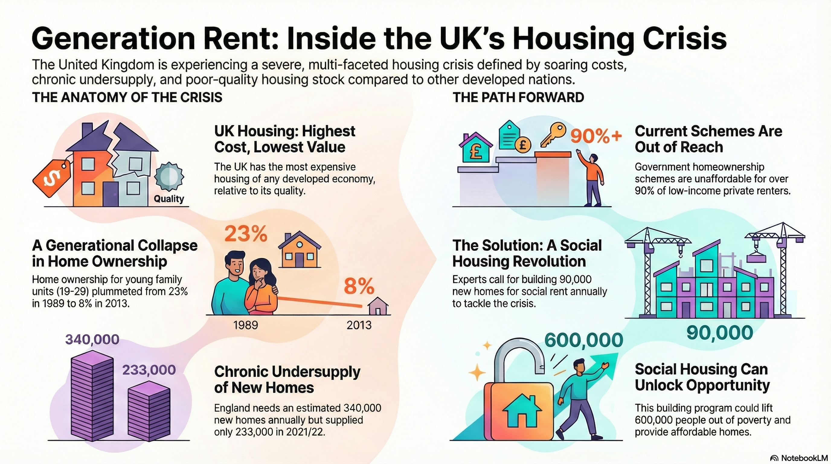 The Housing Ladder: Broken Rungs - Infographic